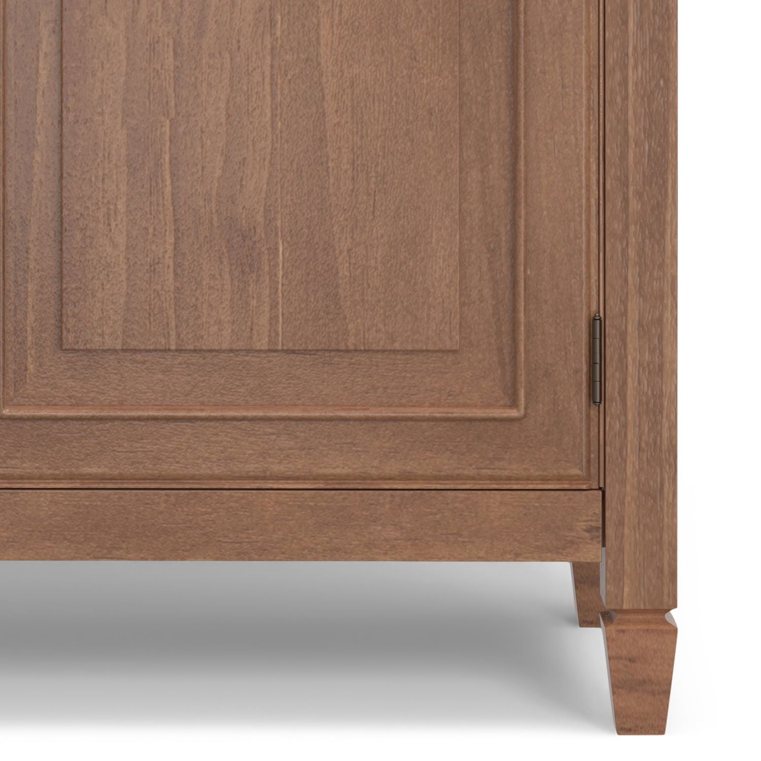 Connaught entryway storage cabinet in warm wood finish with paneled door by HouseOfZazla on Tampa Home & Garden Store