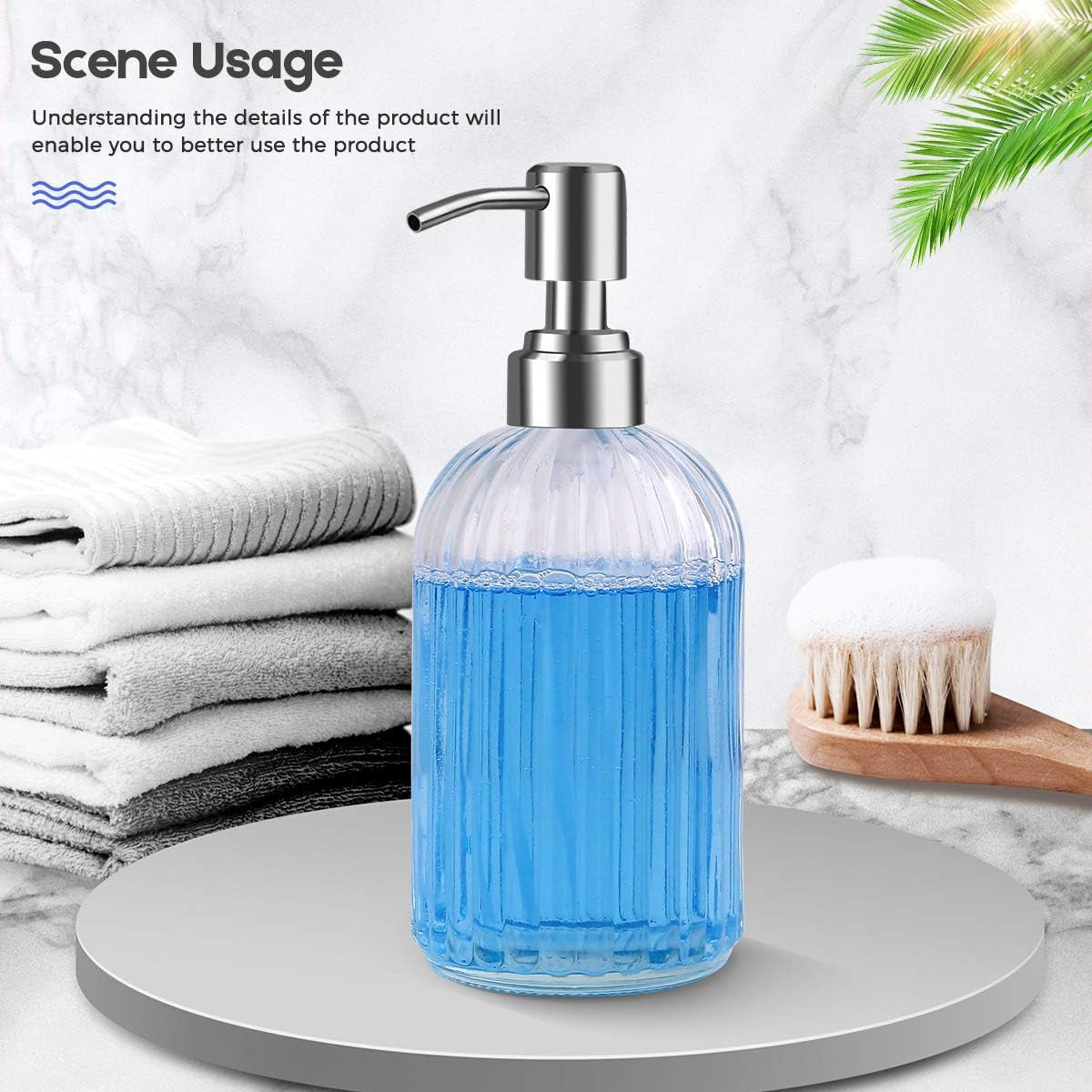 💎 WYOK Glass Soap Dispenser Set – 2 Pack