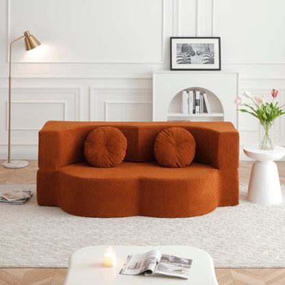 Soft Cotton Folding Sofa Bed and Pillow for Naps