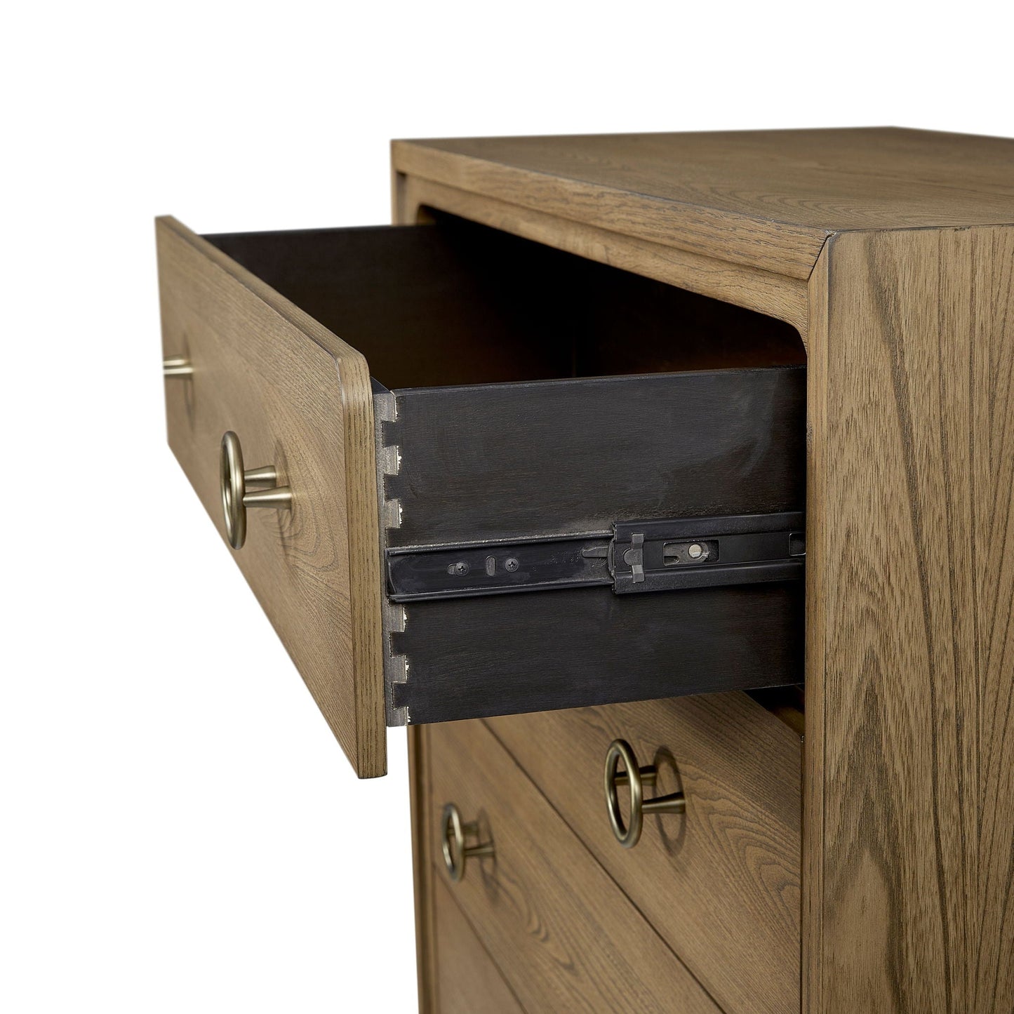 5 Drawer Chest With Solid Wood Elm Veneers