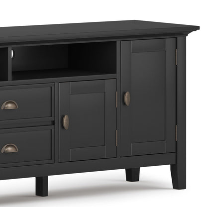 Handcrafted media stand with adjustable shelves in matte black by HouseOfZazla TV stands on Tampa Home & Garden Store