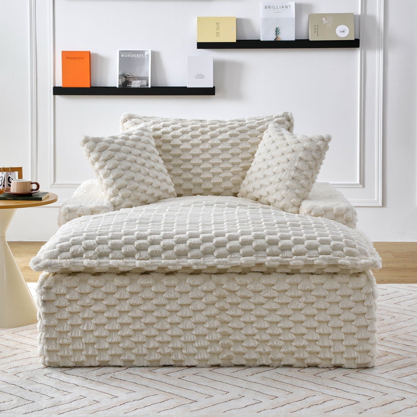 Harbor Luxury Sofa in Turtle Fleece Fabric