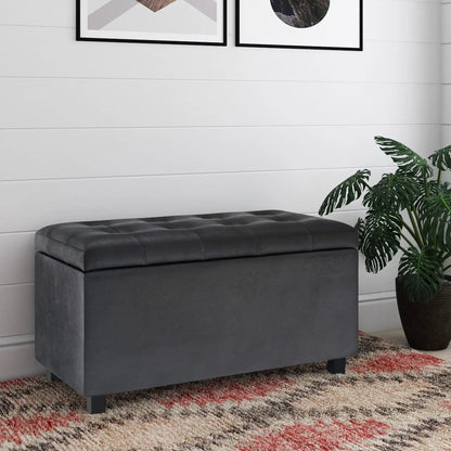 Cosmopolitan Upholstered Storage Ottoman Bench