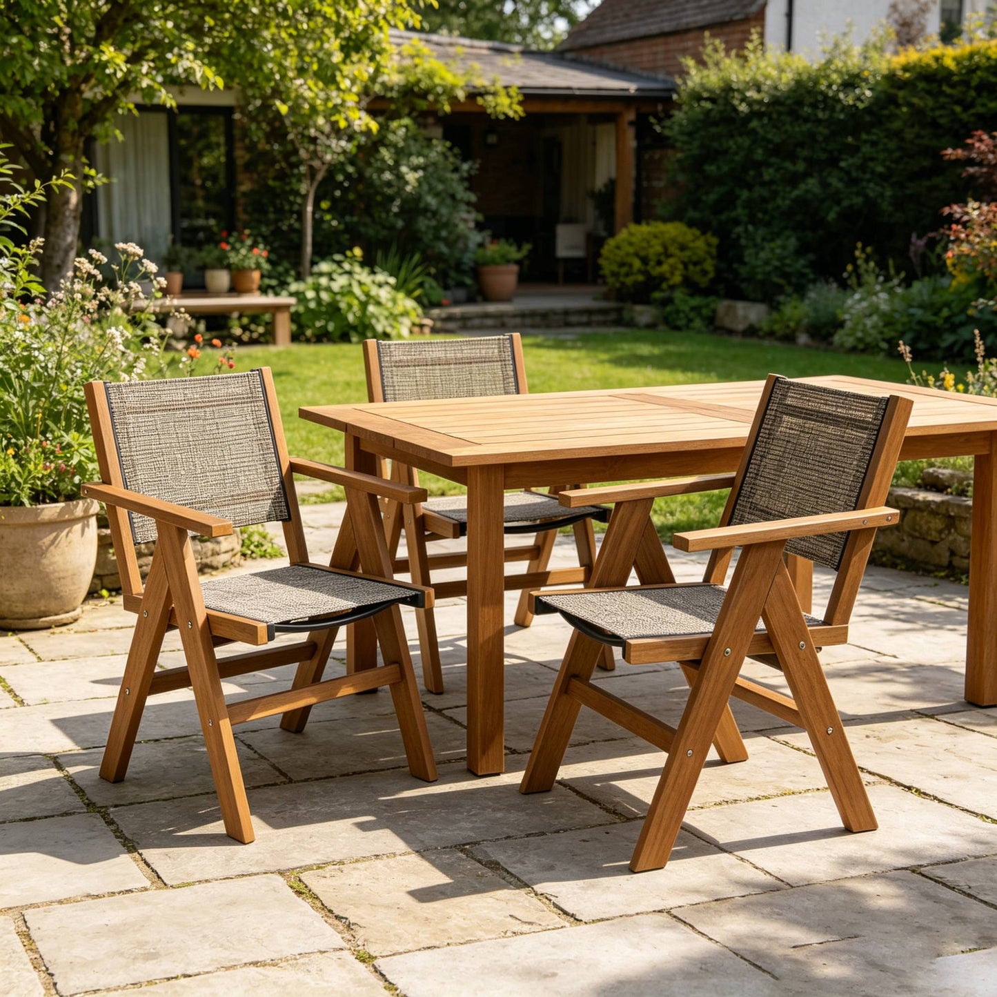 2 Piece Hips Outdoor Dining Chairs for Patio