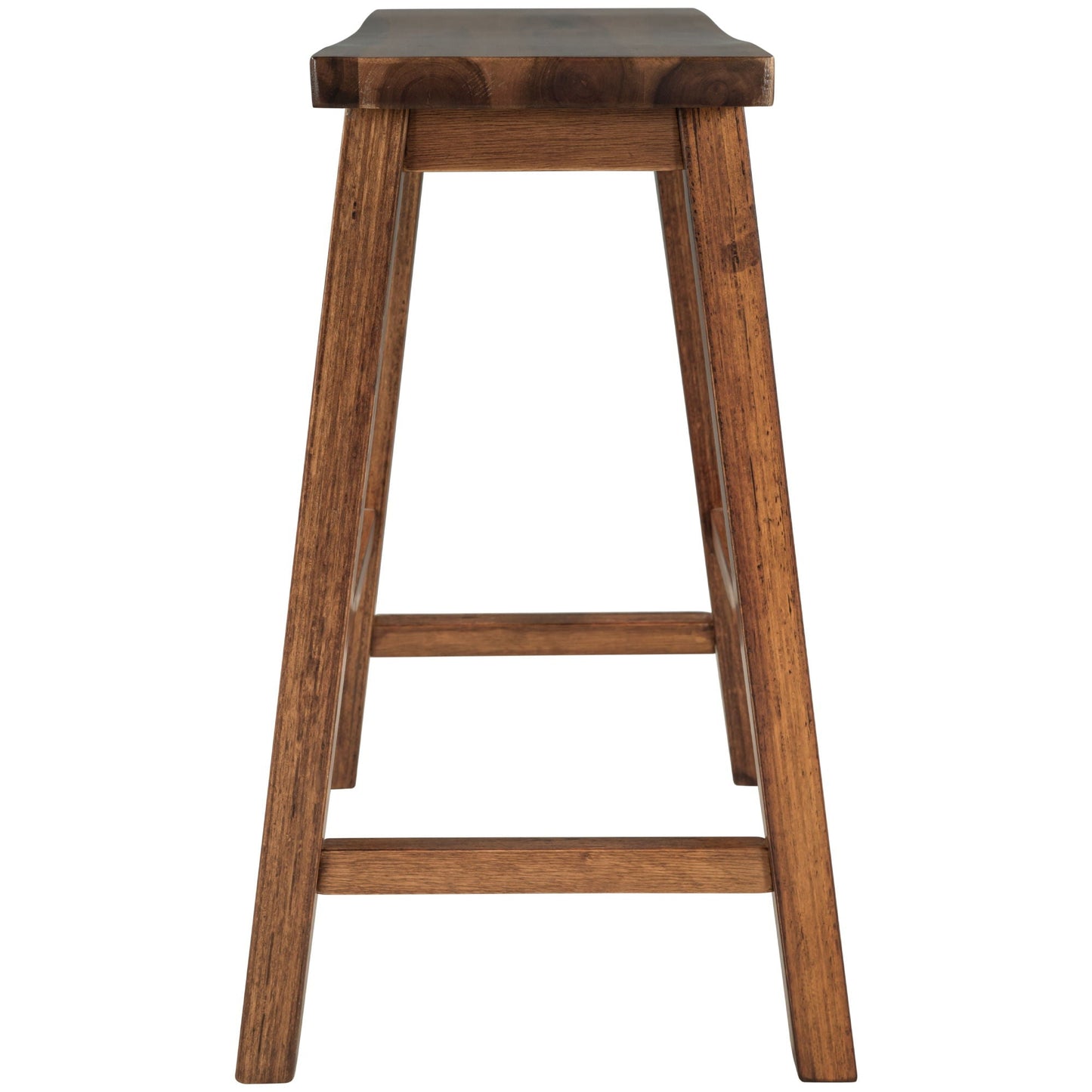 Rustic Kitchen Island and Two Wooden Bar Stools