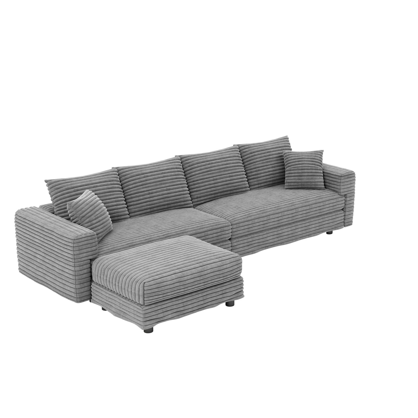 Modern Deep Seat Upholstered Sofa and Couch