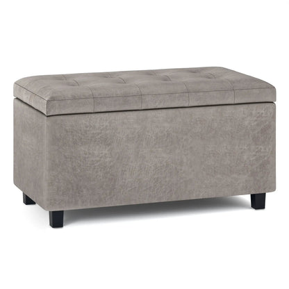 Cosmopolitan Upholstered Storage Ottoman Bench