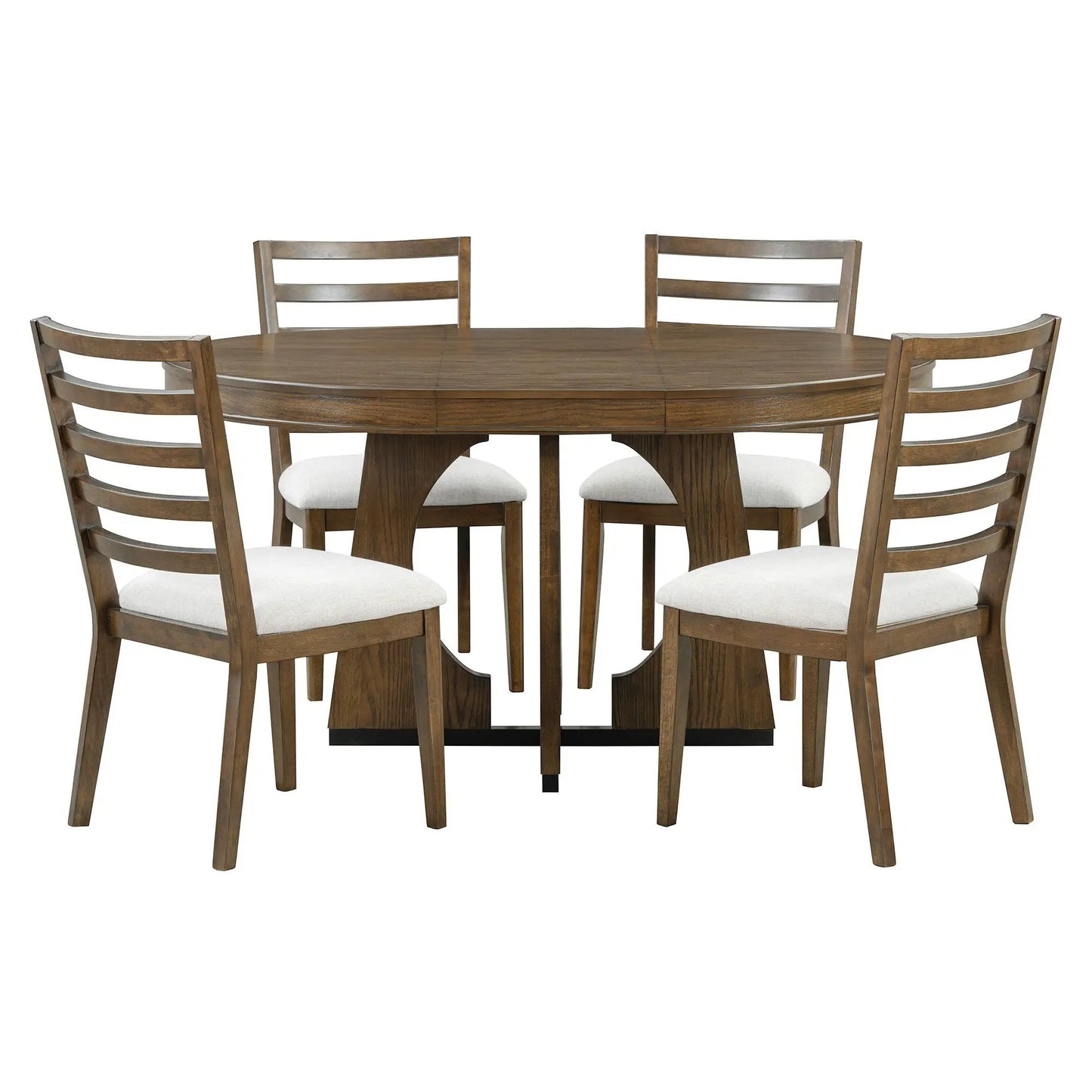 Round Dining Table Set for 4 with Chairs