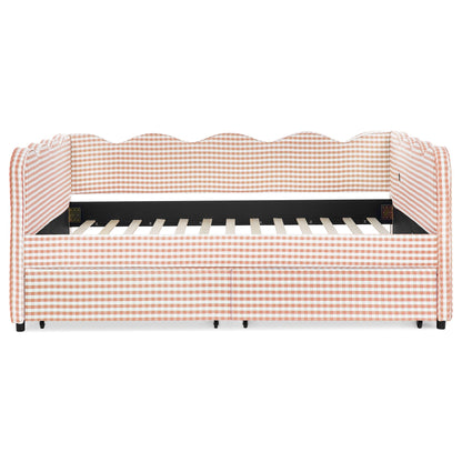 Gingham Daybed With Usb Port And The Wave Shape