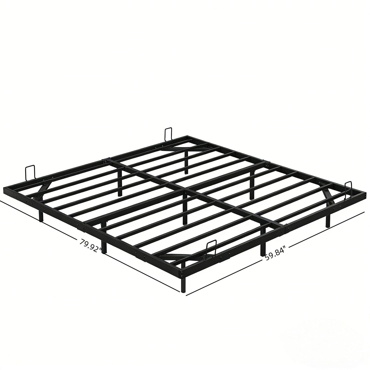 Modern Floating Bed Frame with LED Lights