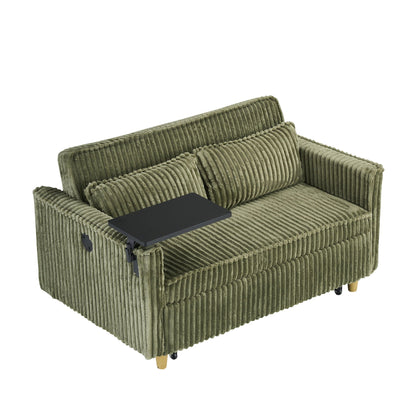 Pull Out Sofa With Movable Table and Usb Ports