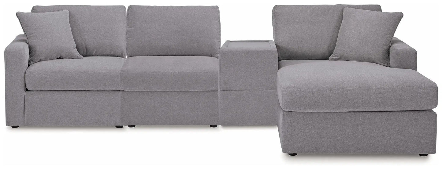 Modmax Sectional in Granite Performance Fabric