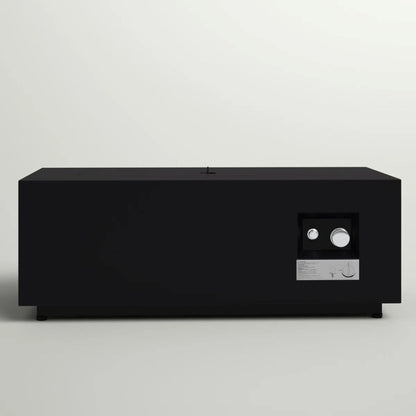 Modern Outdoor Fire Pit Table With Glass Cover