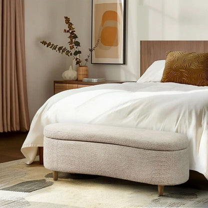 Flip Top Storage Bench With Soft Close Hinges