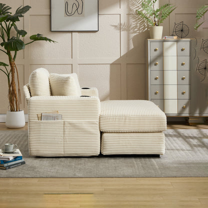 Quality Corduroy Chaise and a Relaxing Home Sofa