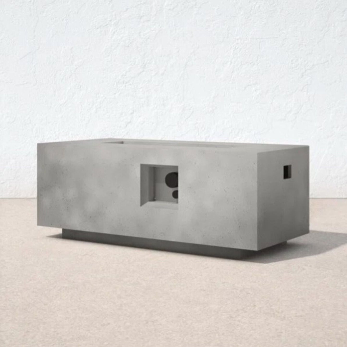 Durable Propane Fire Pit Table and a Gray Cover
