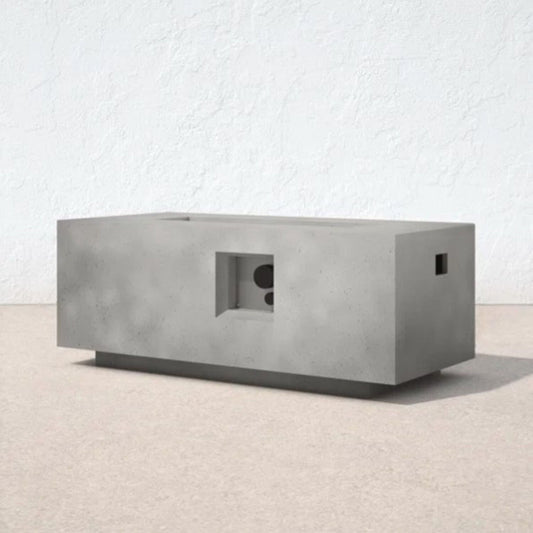 Durable Propane Fire Pit Table and a Gray Cover