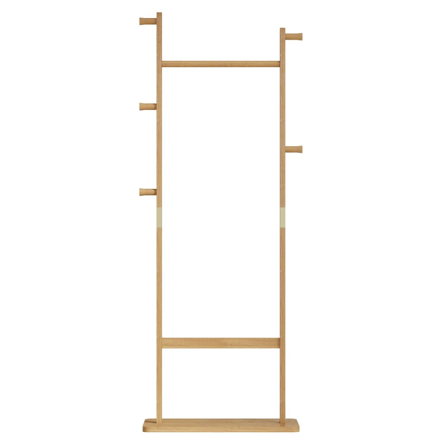 Solid Rubber Wood Hat Rack for Entryways