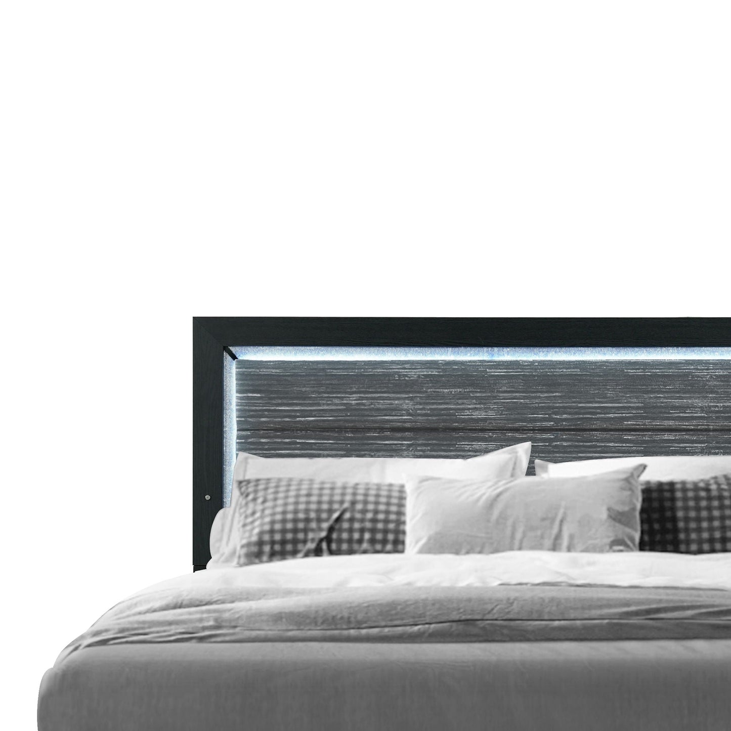 Carlos Modern Design Bed With LED, dark wood platform bed by HouseOfZazla on Tampa Home & Garden Store