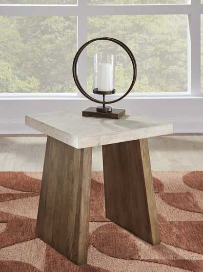 Brendalhouse Rectangular Table circle bronze ring centerpiece and glass hurricane candle on Tampa Home & Garden Store