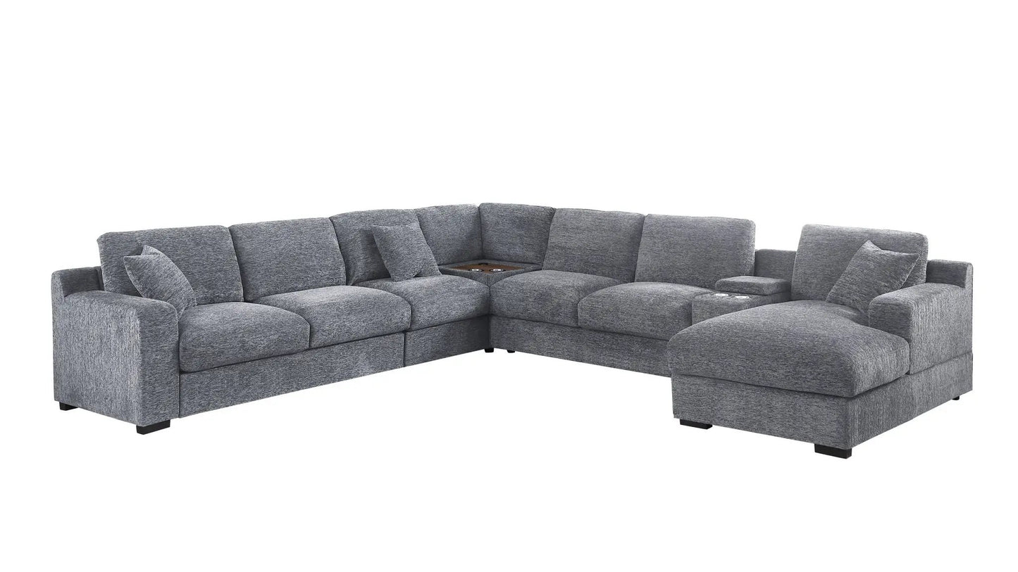 Celine Fabric Corner Sectional Sofa Right Chaise