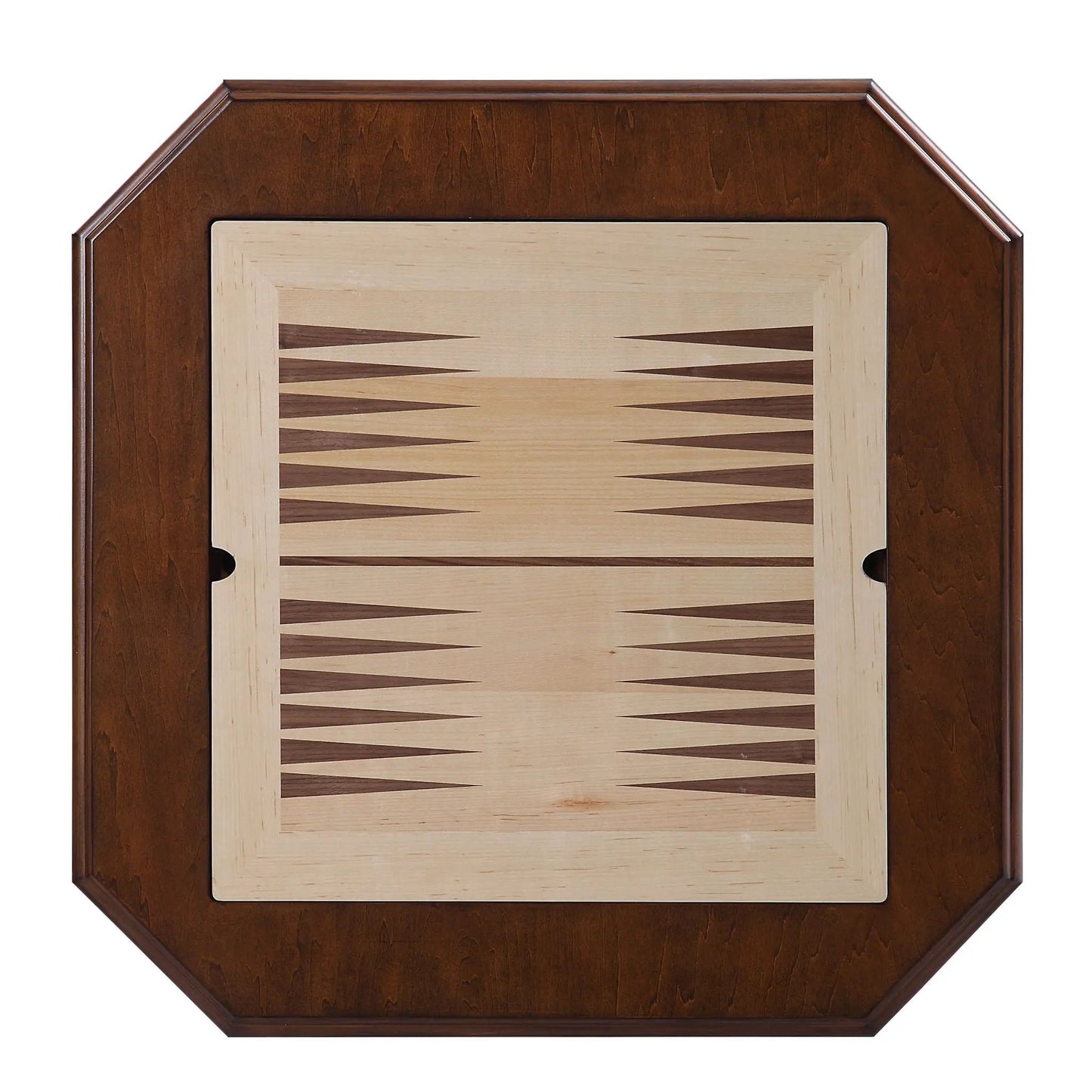 Bishop reversible chess table in cherry wood with light wood playing surface and game tray on Tampa Home & Garden Store