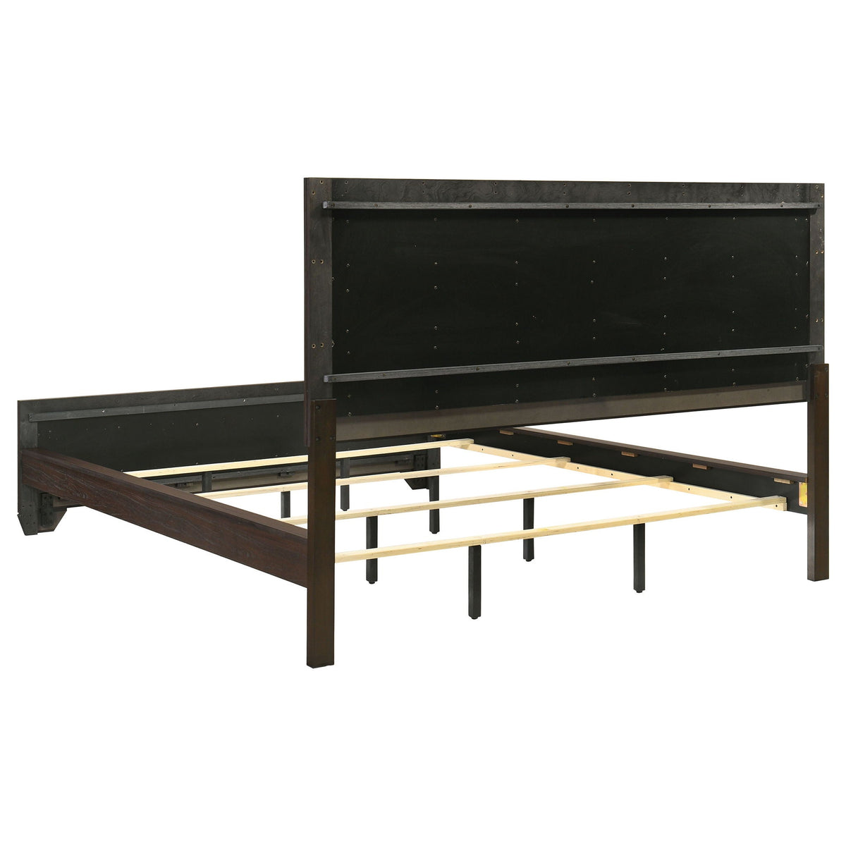 Modern Wood Panel Bed and a Sleek Headboard