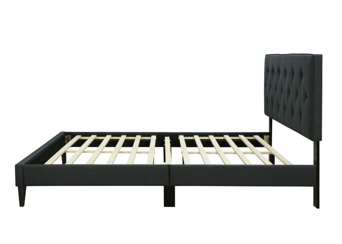Elegant Channel Bed With Usb And Deep Storage