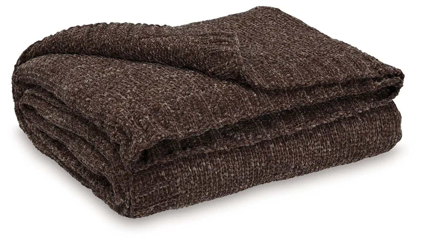 Anawood Chenille Throw Blanket for Sofa and Bed