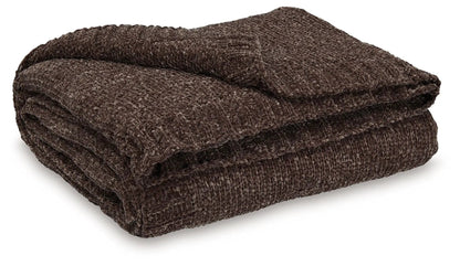 Anawood Chenille Throw Blanket for Sofa and Bed