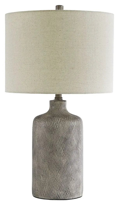Linus Ceramic Table Lamp Antique Black Decor