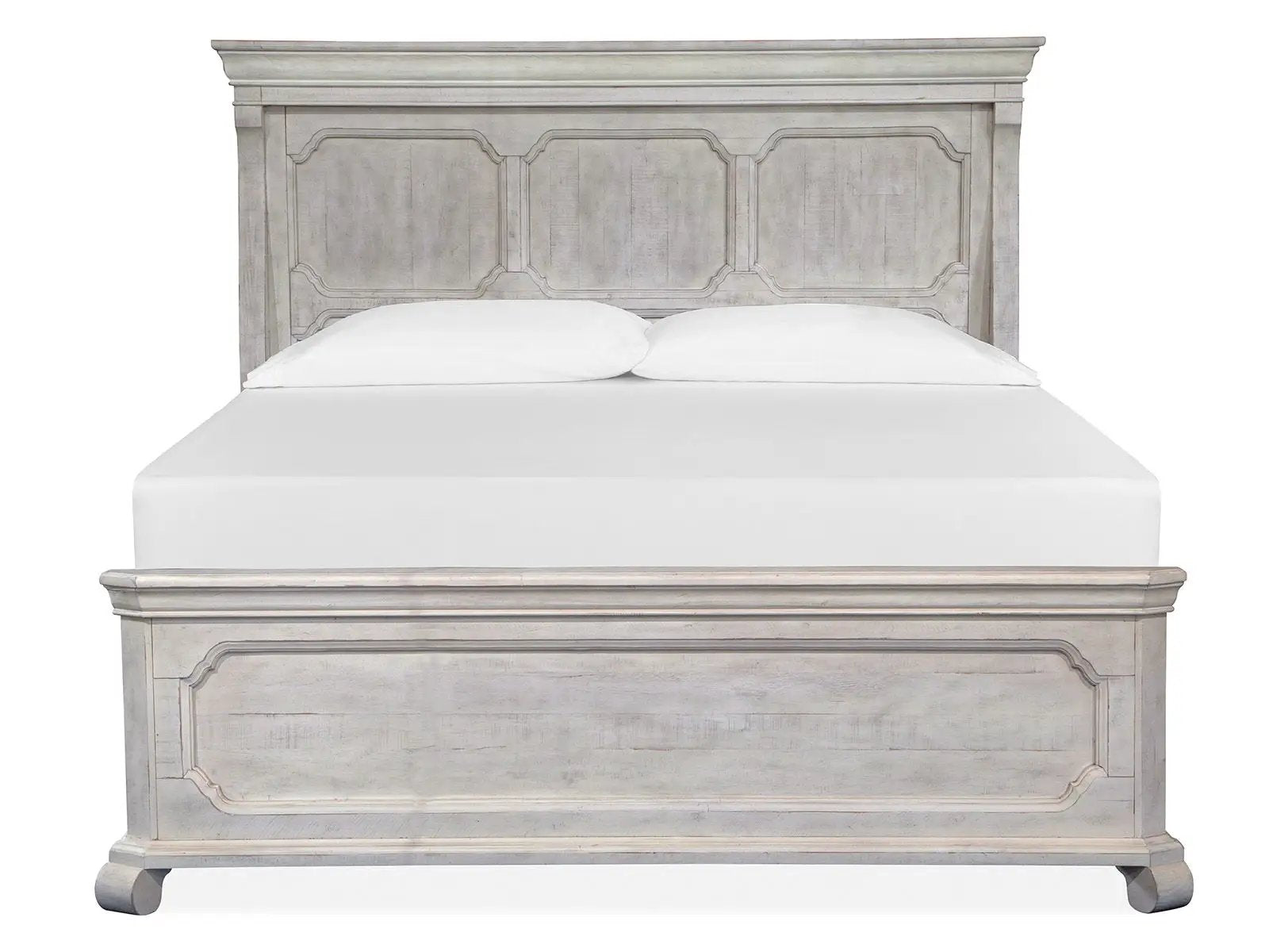 Bronwyn panel bed in weathered gray with paneled headboard by Unique Piece Furniture on Tampa Home & Garden Store