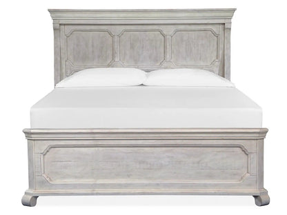Bronwyn panel bed in weathered gray with paneled headboard by Unique Piece Furniture on Tampa Home & Garden Store