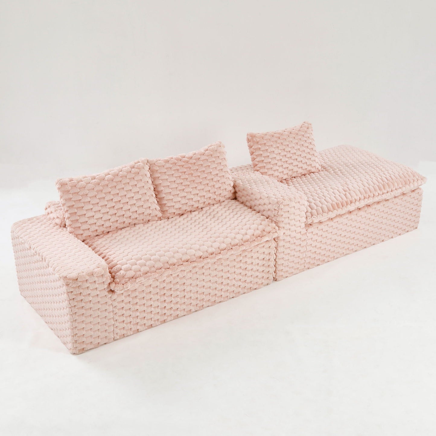 Modular Convertible Sofa and Twin Chaise Lounge