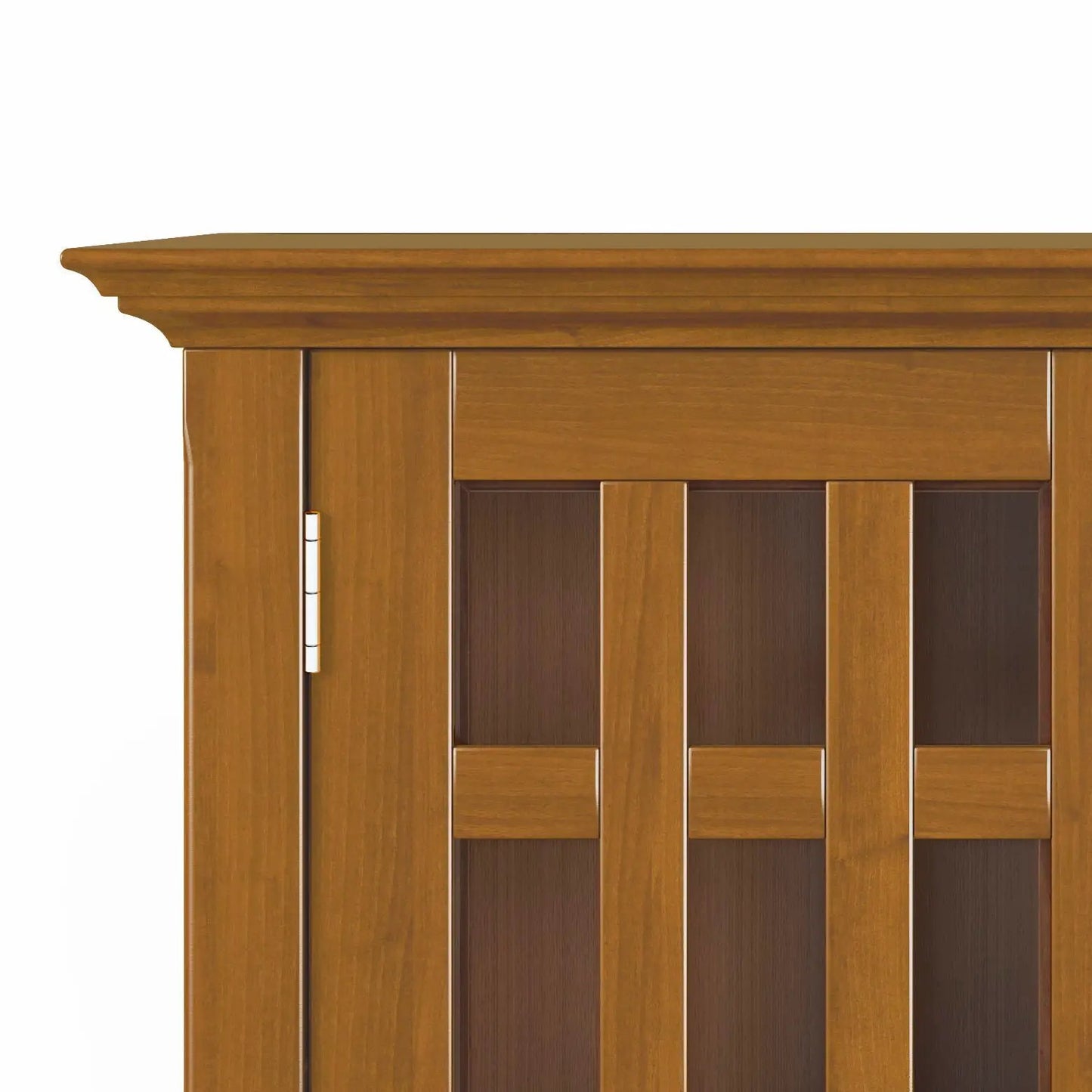 Bedford Storage Media Cabinet with Glass Doors