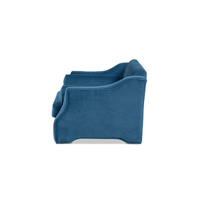 Paloma 35.5in Dog Sofa Bed satin blue by HouseOfZazla on Tampa Home & Garden Store