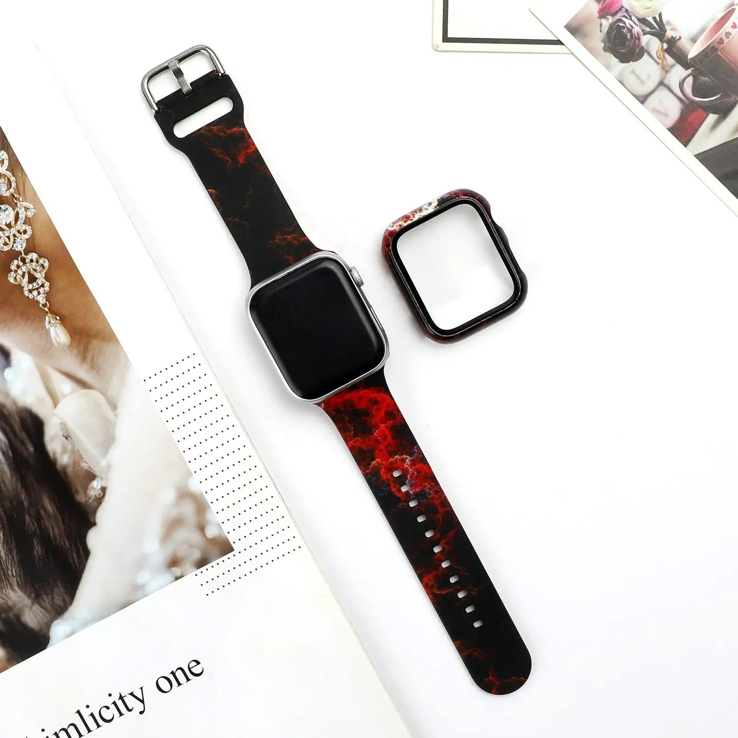 Trendy Silicone Watch Strap for Apple Watch