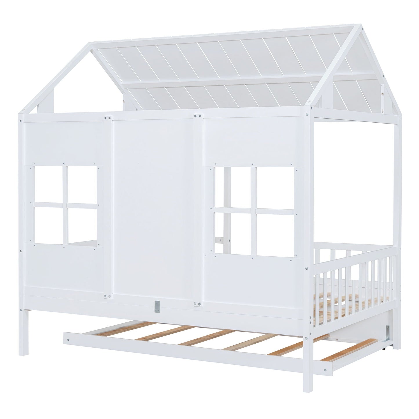 Kids House Bed With Twin Trundle and Daybed