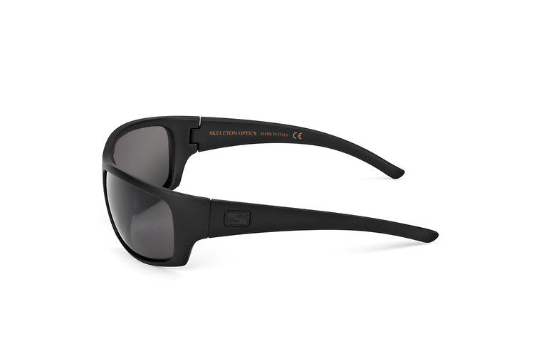 Renegade Blackout sunglasses by Skeleton Optics, black matte frame with dark lenses on Tampa Home & Garden Store