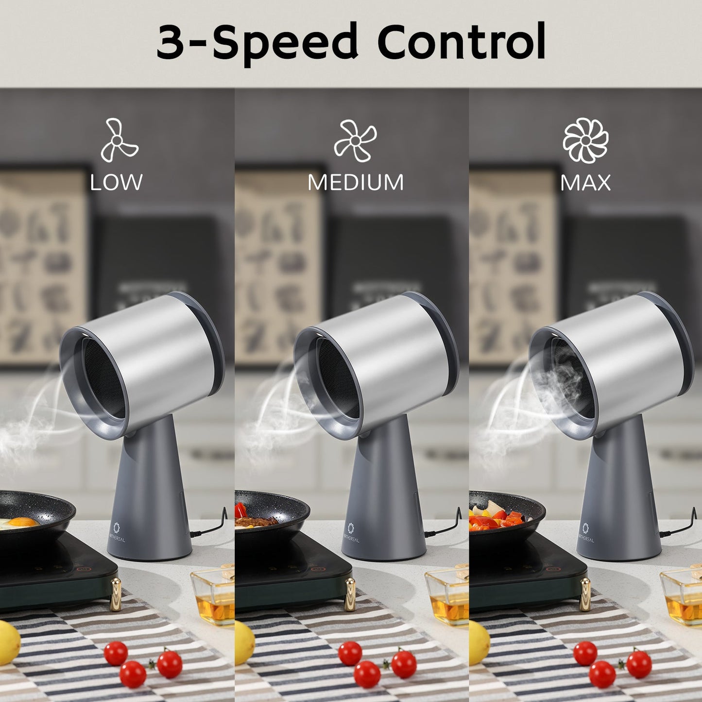 RH180 Portable Desktop Range Hood, Wired Powered Option - European version