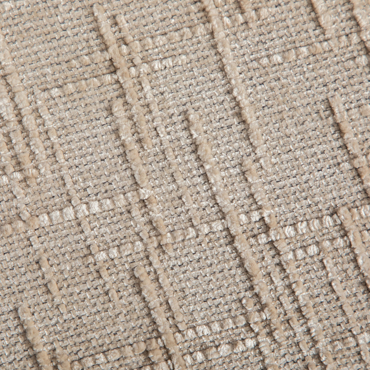 End of bed bench upholstery fabric beige close-up HouseOfZazla on Tampa Home & Garden Store