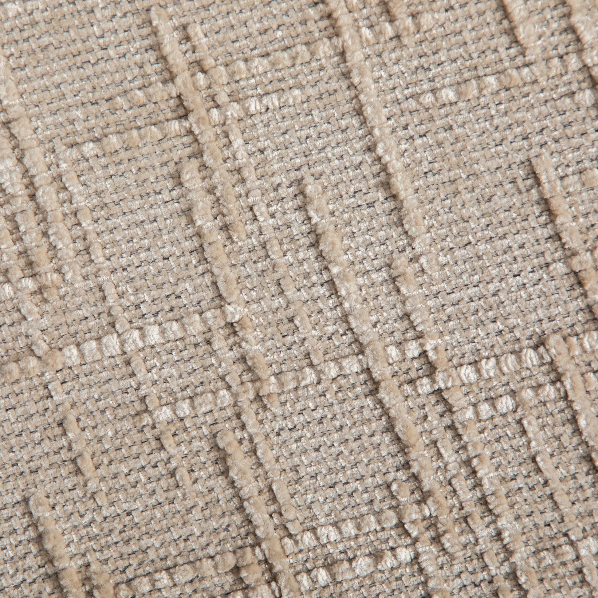 End of bed bench upholstery fabric beige close-up HouseOfZazla on Tampa Home & Garden Store