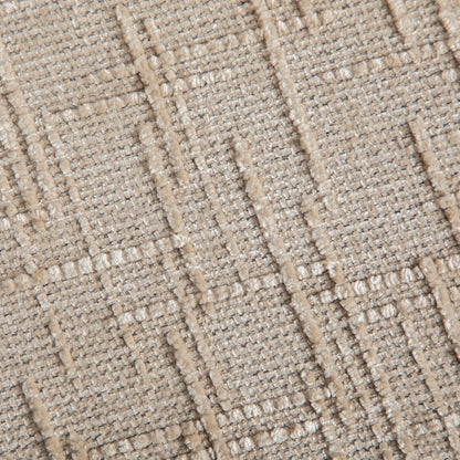 End of bed bench upholstery fabric beige close-up HouseOfZazla on Tampa Home & Garden Store