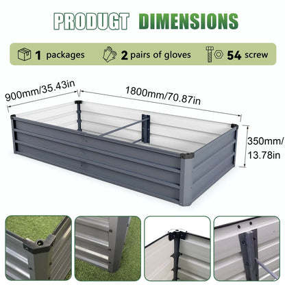 Large Garden Bed for Outdoor Steel Construction