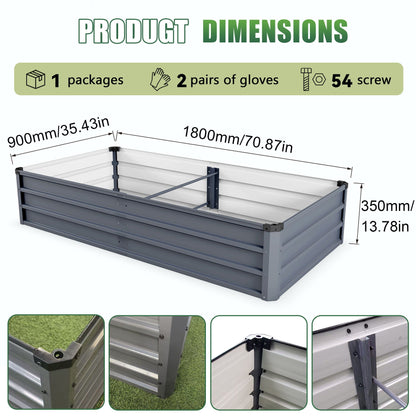 Sturdy Outdoor Garden Bed and Coated Steel Frame