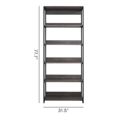 Gray walk-in closet wardrobe with 5-shelf modular construction, HouseOfZazla triple wardrobe on Tampa Home & Garden Store