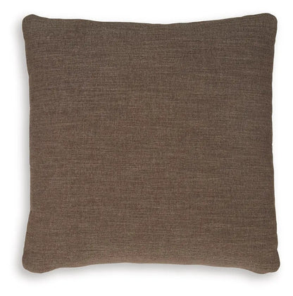 Brockbert throw pillow brown textured fabric square cushion on Tampa Home & Garden Store