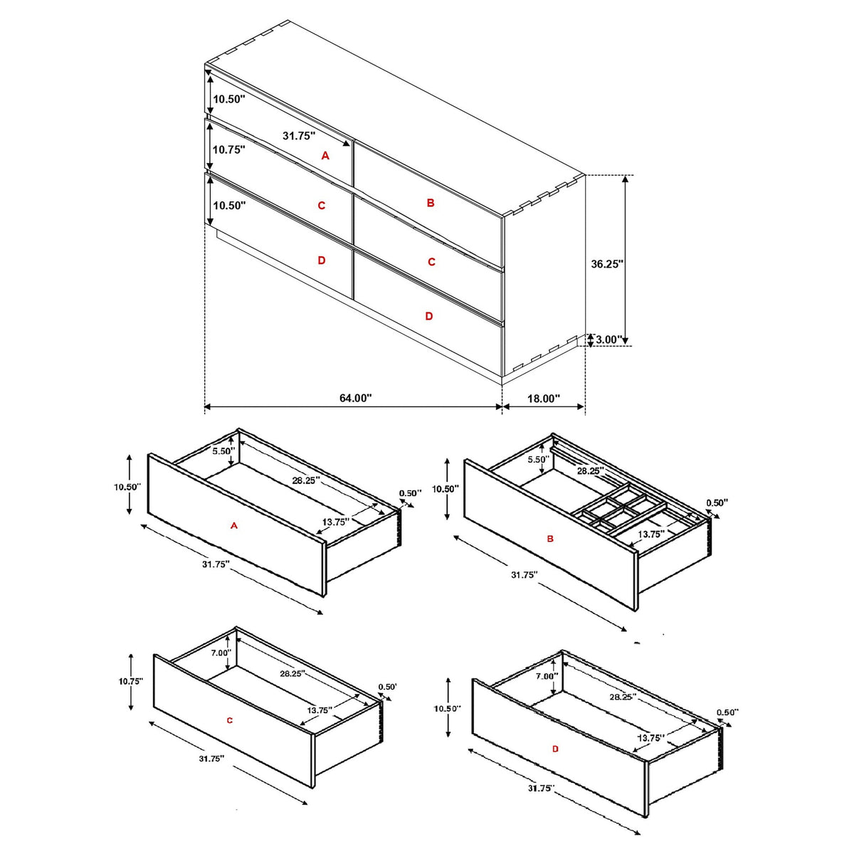 Beverly Walnut Storage Platform Bedroom Set