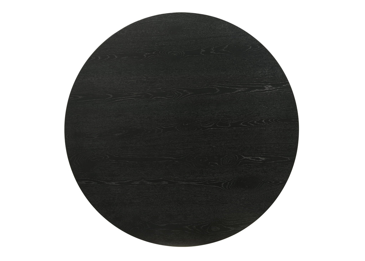 End table Black Jasper round top with black wood grain texture HouseOfZazla on Tampa Home & Garden Store