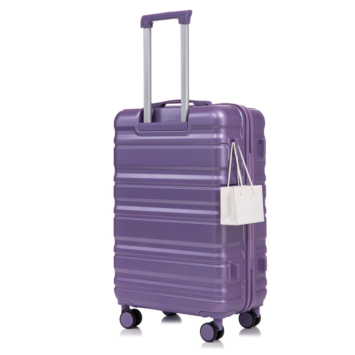 HIFINE Tourist purple ABS spinner luggage with extendable handle and four wheels on Tampa Home & Garden Store